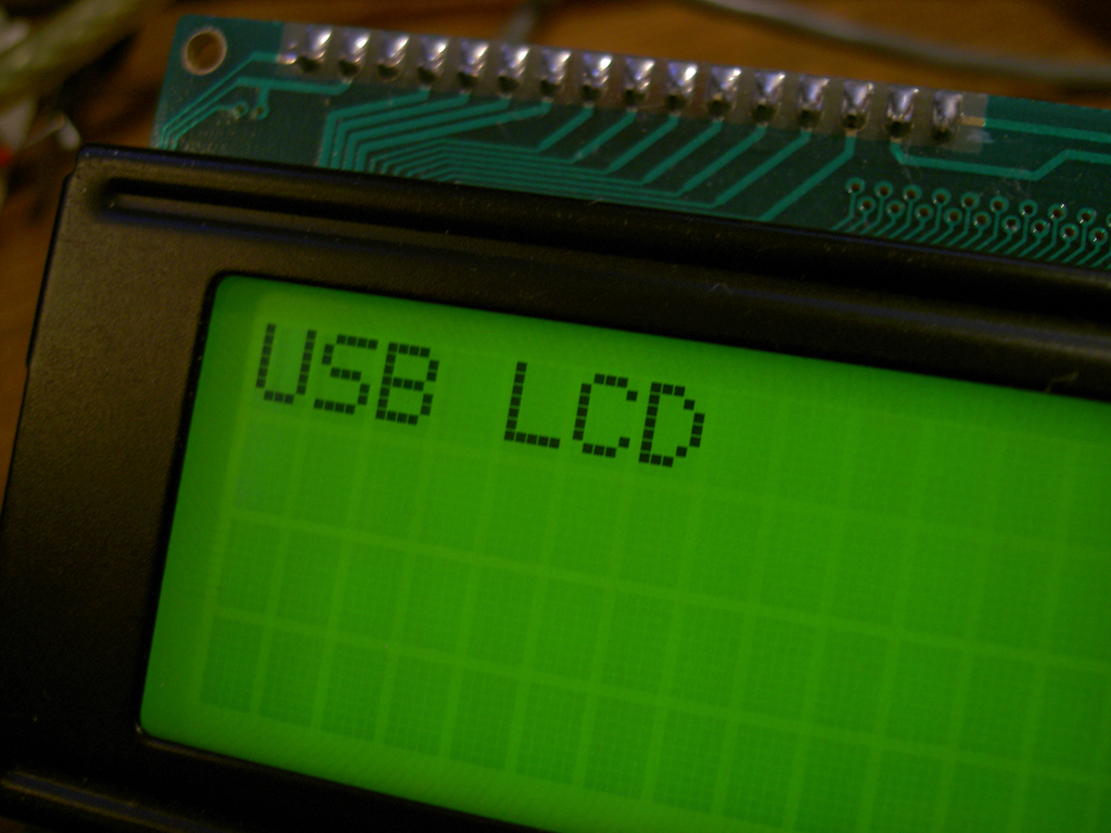 usb lcd with text